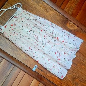 Roolee terrazzo print button midi skirt size S